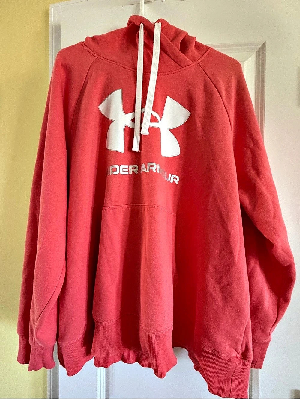 Under Armour UA Rival Fleece Big Logo Hoodie Red 3XL